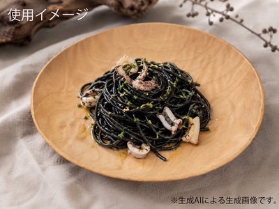 【径21cm】7寸皿 樹種:栃 縮杢 / 木の器 手鑿加工 ウレタンオイル仕上げ