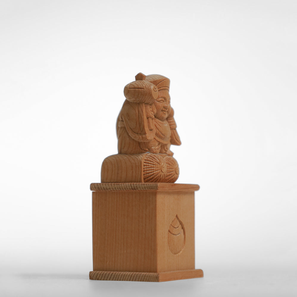 【総高9cm】大黒様  木彫り 桧 作家物｜大黒天 縁起物 置物