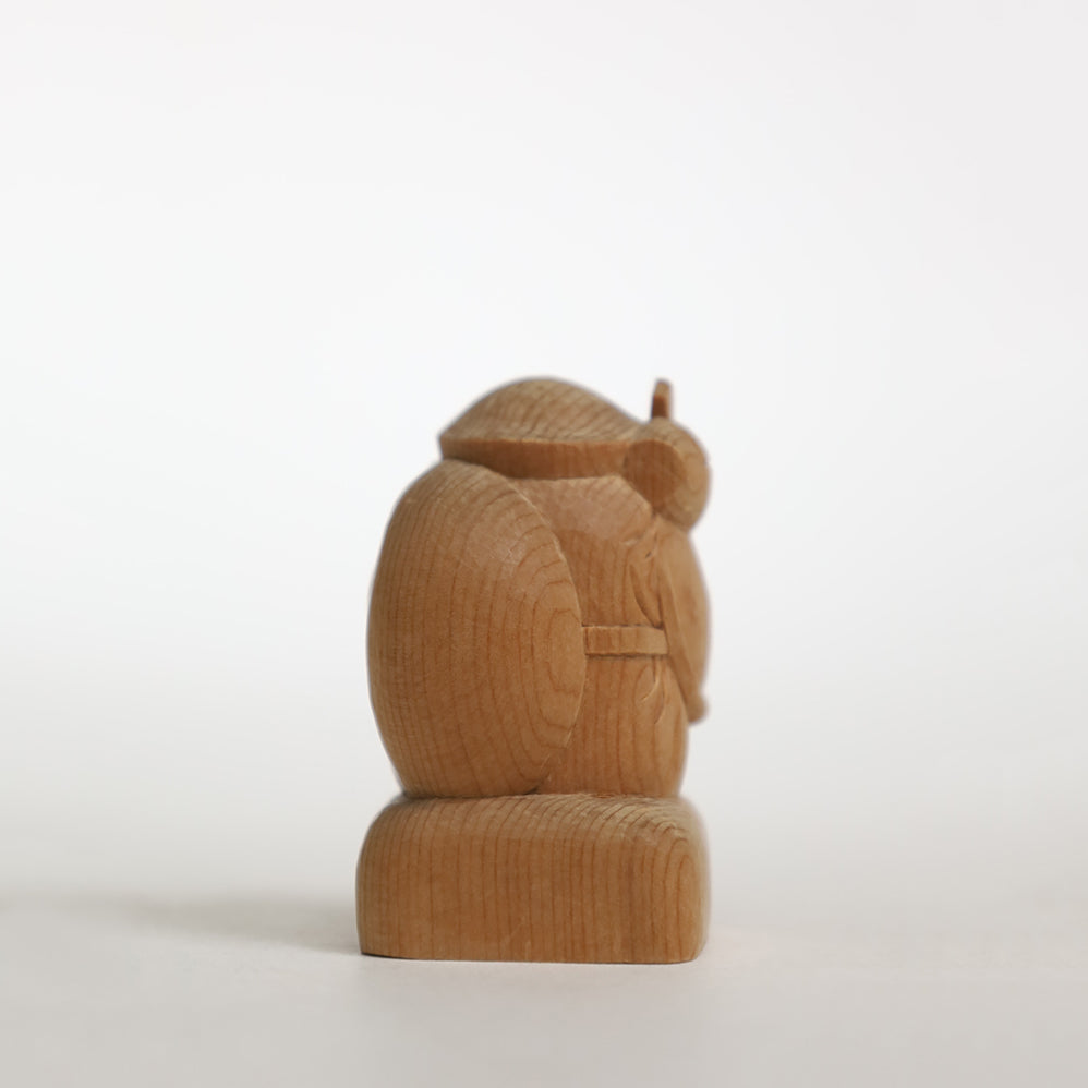 【総高9cm】大黒様  木彫り 桧 作家物｜大黒天 縁起物 置物