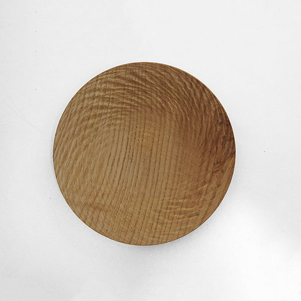 【径12cm】4寸皿  樹種：栗 / 木の器 旋盤挽き 蜜蝋仕上げ