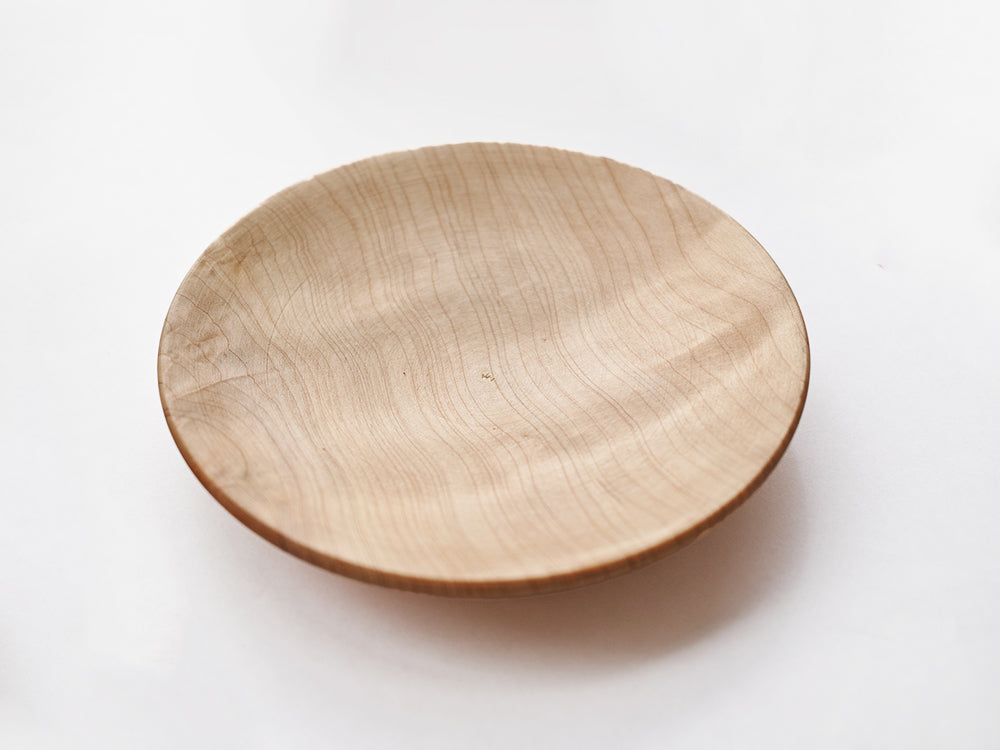 【径15cm】5寸皿  樹種：桧・檜（ひのき） / 木の器 旋盤挽き 蜜蝋ワックス仕上げ