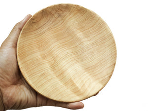 【径15cm】5寸皿  樹種：桧・檜（ひのき） / 木の器 旋盤挽き 蜜蝋ワックス仕上げ