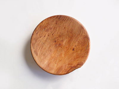 【径15cm】5寸皿  樹種：屋久杉 / 木の器 旋盤挽き 蜜蝋ワックス仕上げ