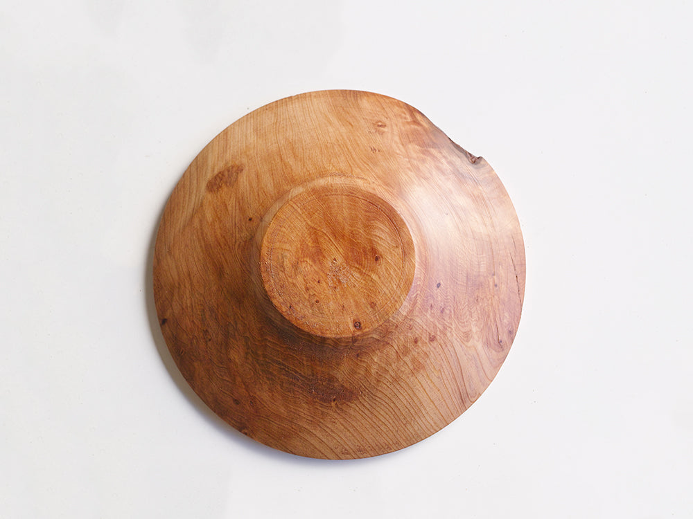 【径15cm】5寸皿  樹種：屋久杉 / 木の器 旋盤挽き 蜜蝋ワックス仕上げ