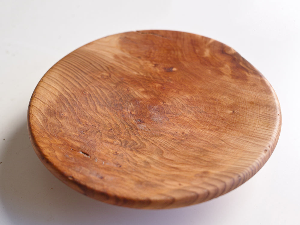 【径15cm】5寸皿  樹種：屋久杉 / 木の器 旋盤挽き 蜜蝋ワックス仕上げ