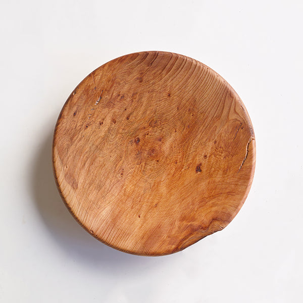 【径15cm】5寸皿  樹種：屋久杉 / 木の器 旋盤挽き 蜜蝋ワックス仕上げ