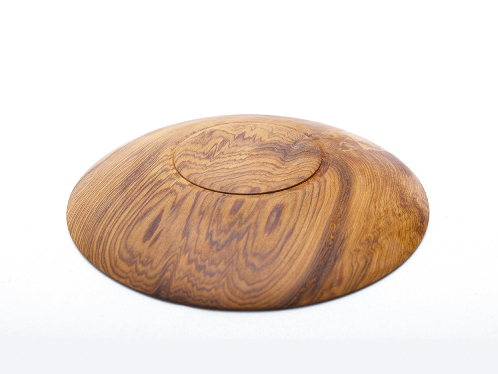 【径15cm】5寸皿  樹種：屋久杉油瘤（あぶらこぶ） / 木の器 旋盤挽き 木地仕上げ