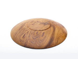 【径15cm】5寸皿  樹種：屋久杉油瘤（あぶらこぶ） / 木の器 旋盤挽き 木地仕上げ