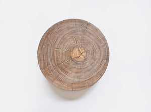 【径15cm】5寸皿 円形皿 樹種：銀杏（イチョウ） / 木の器 クリアガラス仕上げ