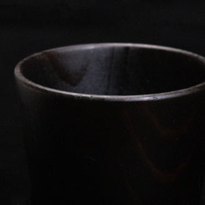 【横幅8cm】そば猪口 樹種：神代杉  拭き漆仕上げ / 埋もれ木,カップ,コップ,木製