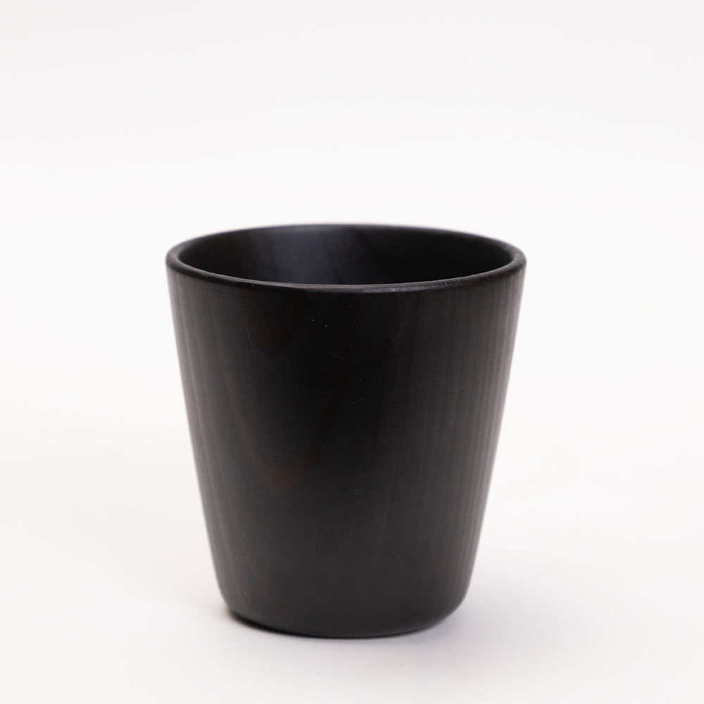 【横幅8cm】そば猪口 樹種：神代杉  拭き漆仕上げ / 埋もれ木,カップ,コップ,木製