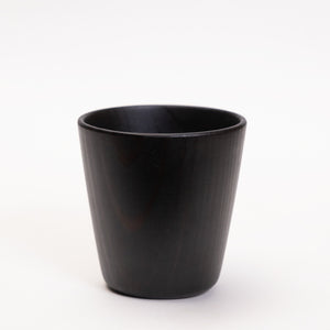 【横幅8cm】そば猪口 樹種：神代杉  拭き漆仕上げ / 埋もれ木,カップ,コップ,木製