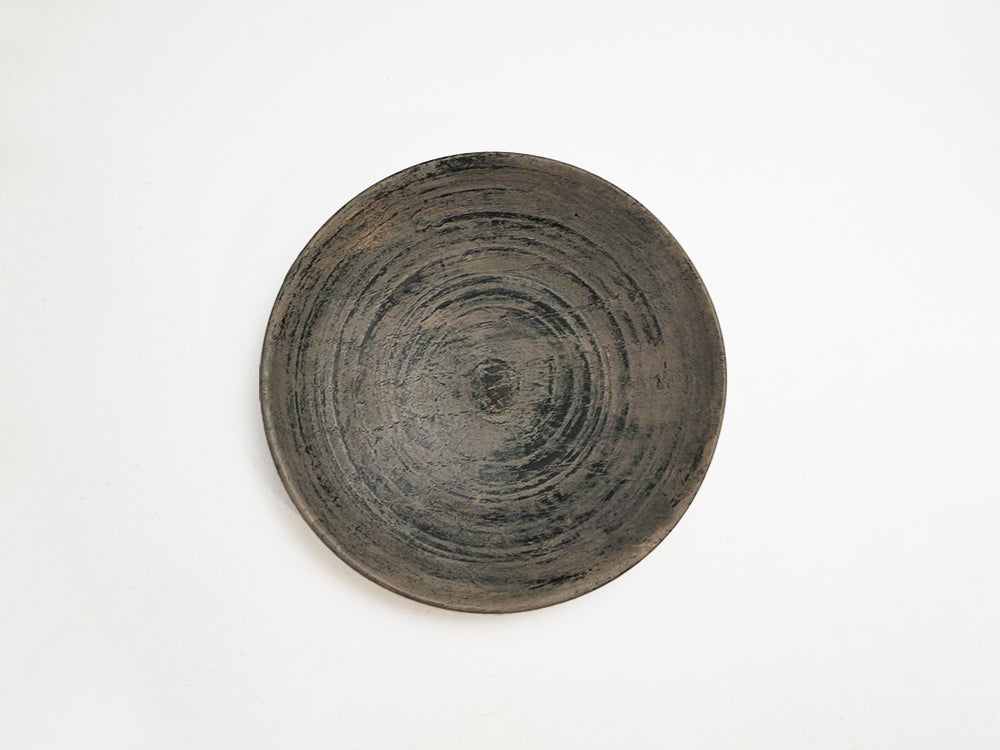 【径12cm】4寸皿  樹種：桐 / 木の器 旋盤挽き 拭き漆仕上げ 菓子皿 茶托 銘々皿