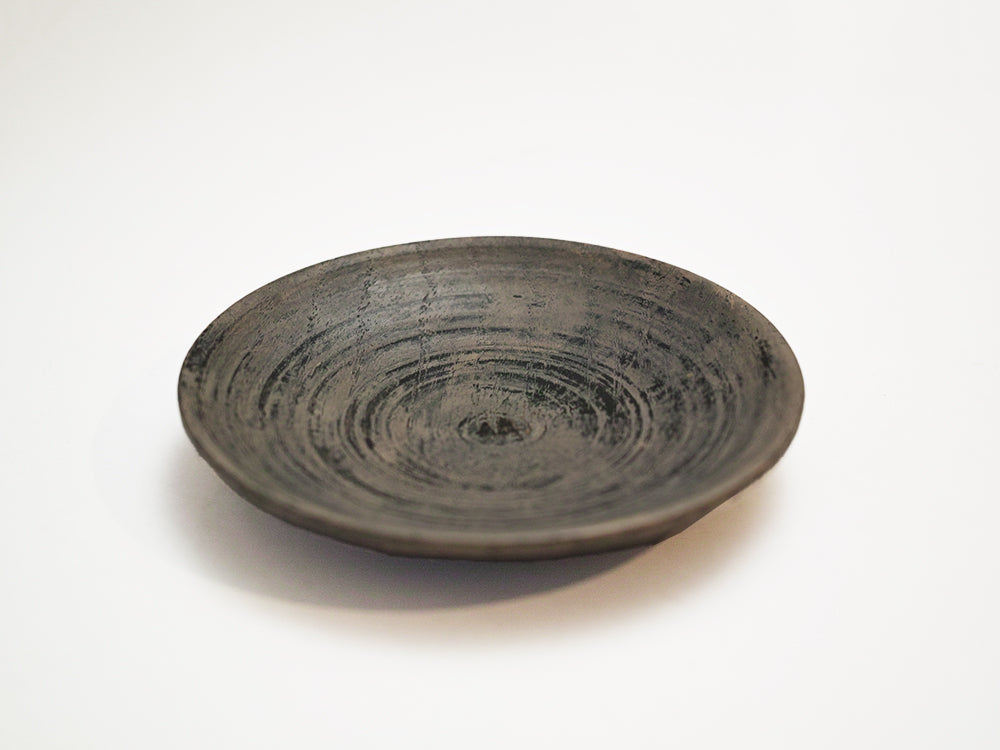 【径12cm】4寸皿  樹種：桐 / 木の器 旋盤挽き 拭き漆仕上げ 菓子皿 茶托 銘々皿